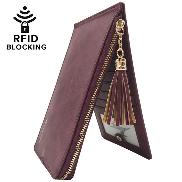 Handbags - Women's RFID Blocking Bifold Multi Card Organizer